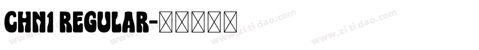 ChN1 Regular字体转换